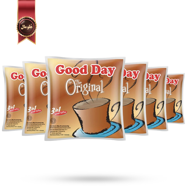 کافی میکس گوددی good day مدل اورجینال the original پک 30 ساشه ای بسته 6 عددی
